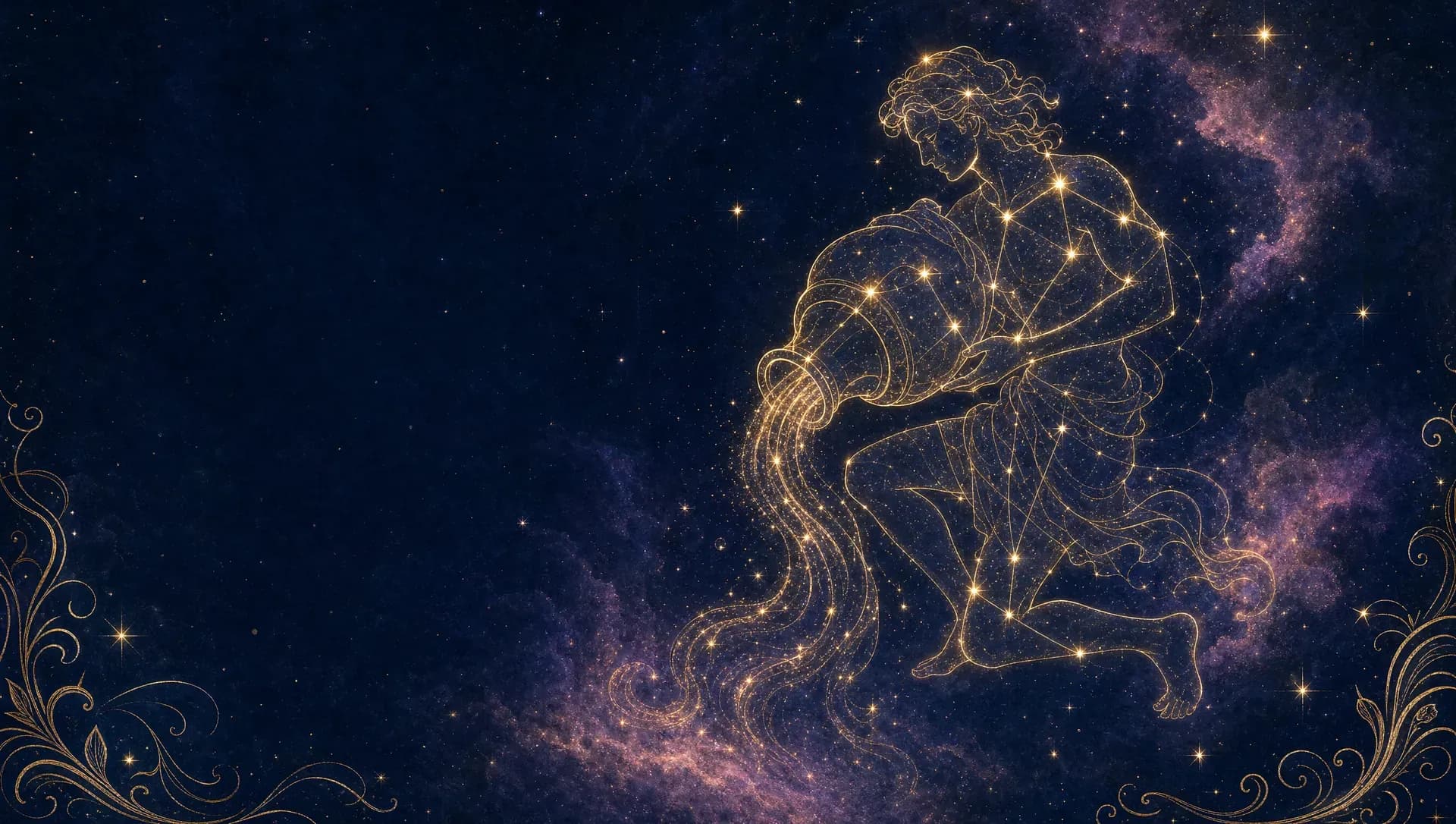 Aquarius constellation art