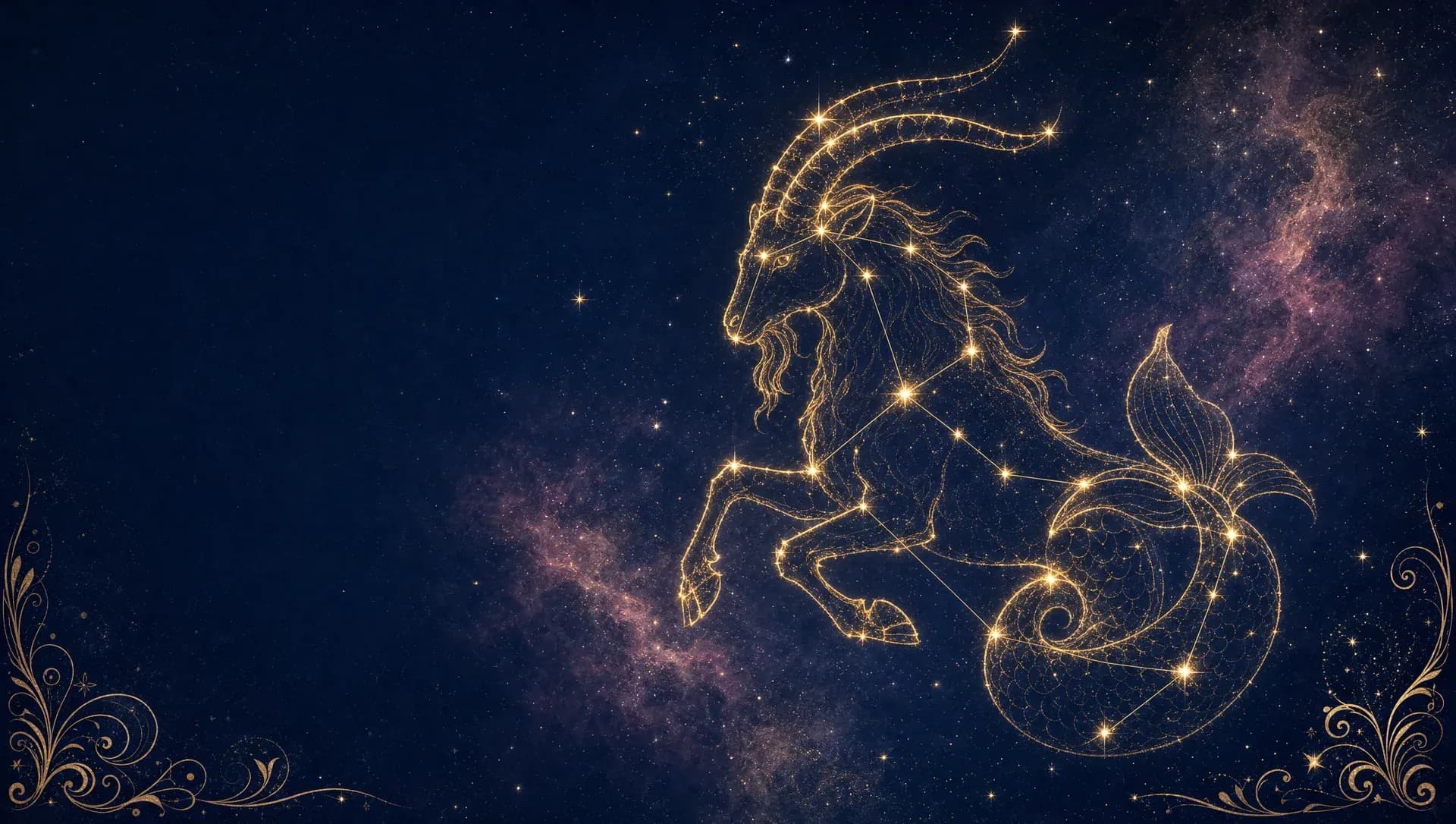 Capricorn constellation art