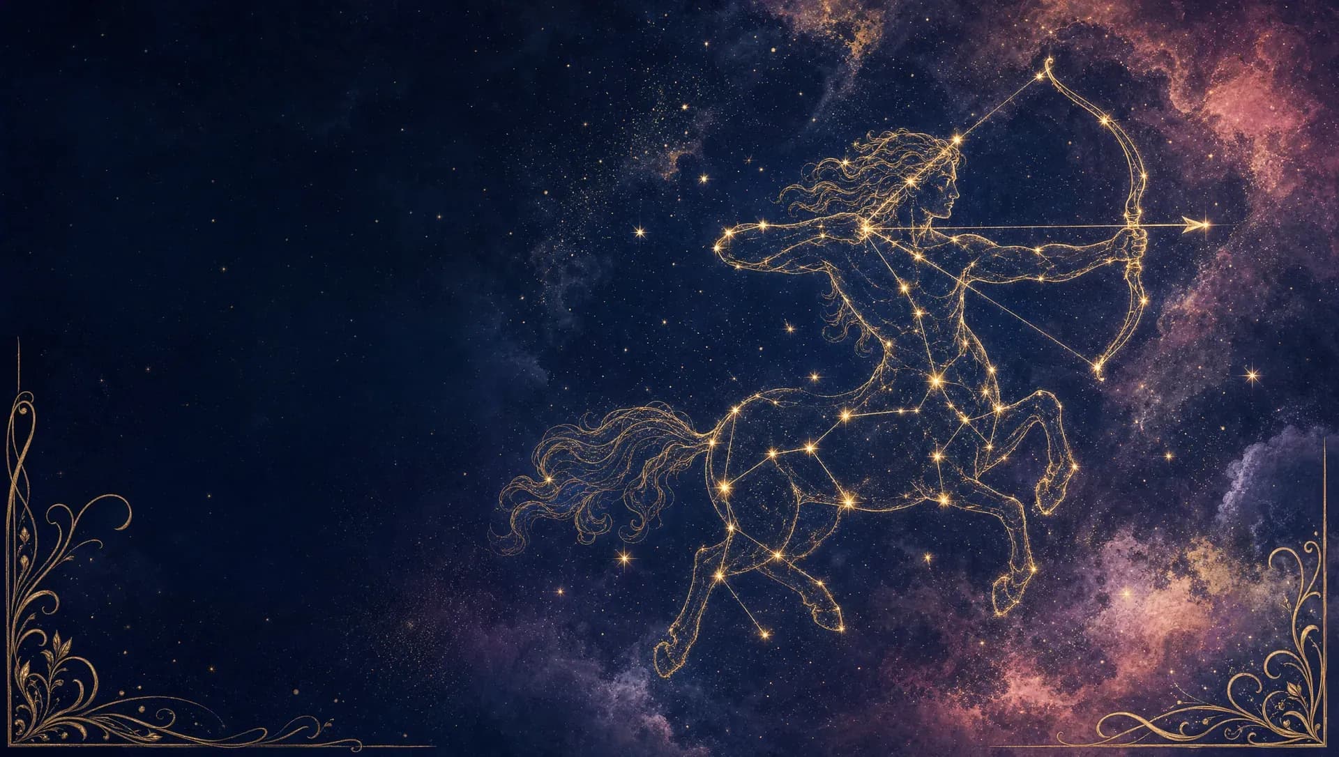 Sagittarius constellation art