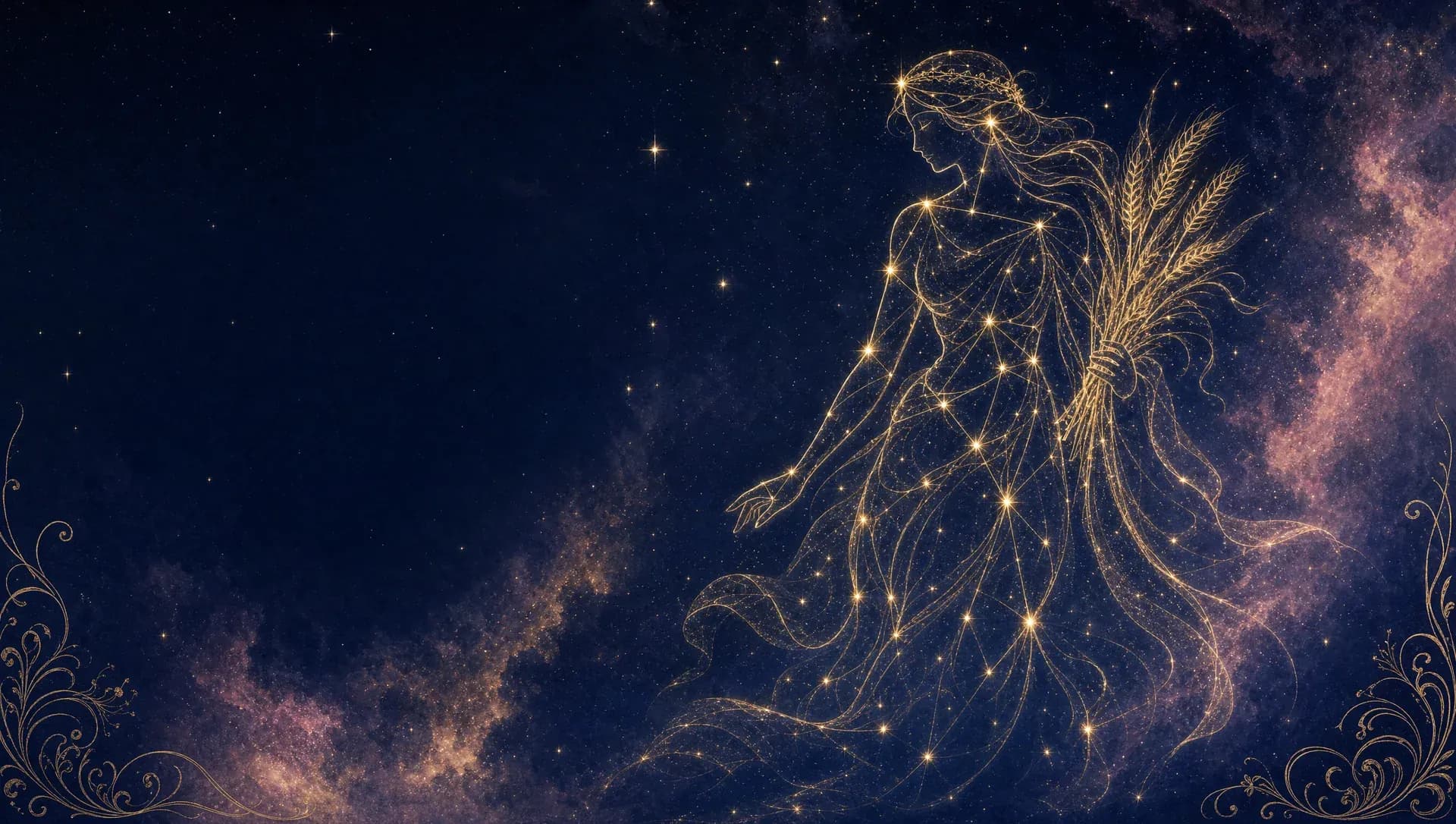 Virgo constellation art