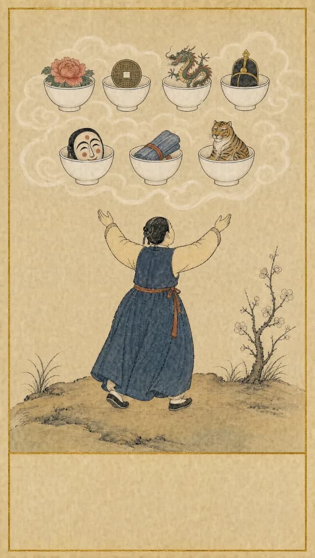 컵 7 타로 카드