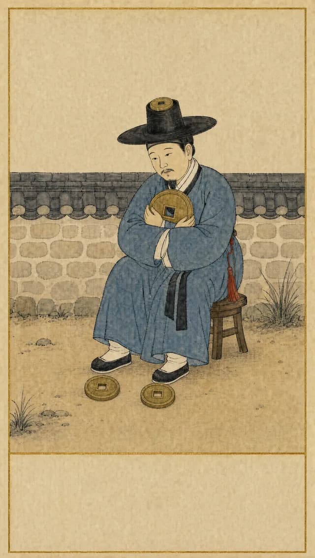펜타클 4 타로 카드