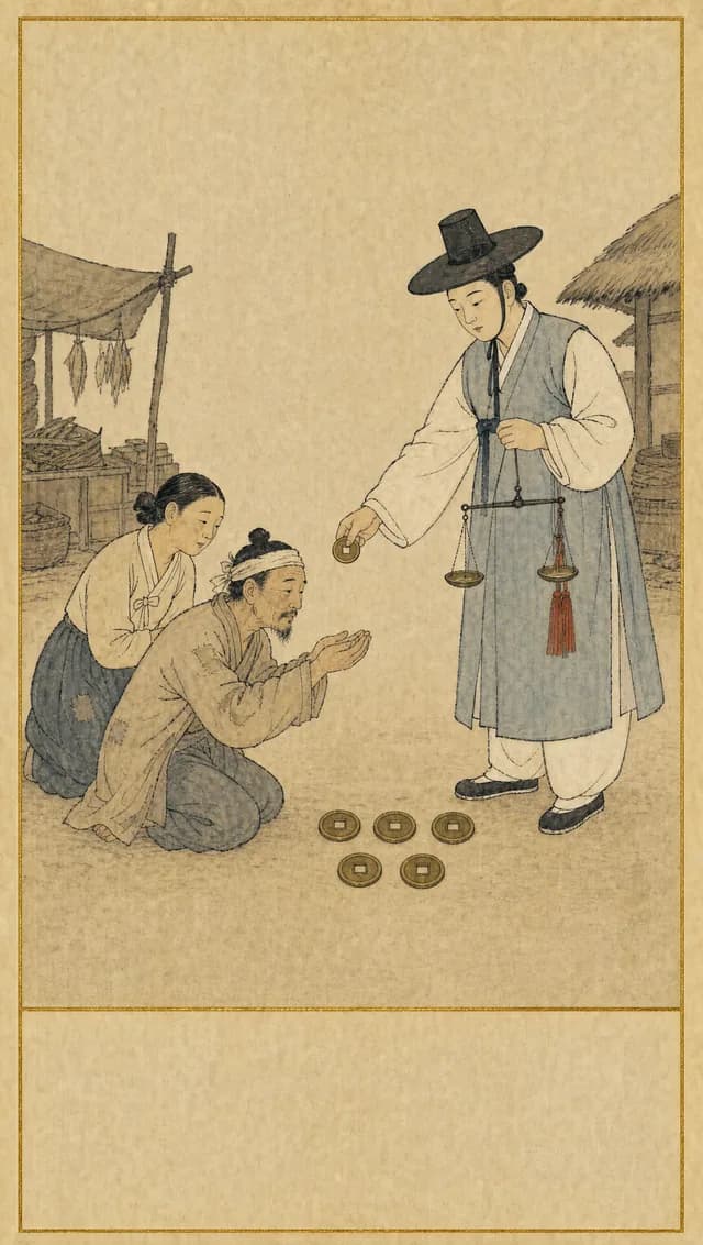 펜타클 6 타로 카드