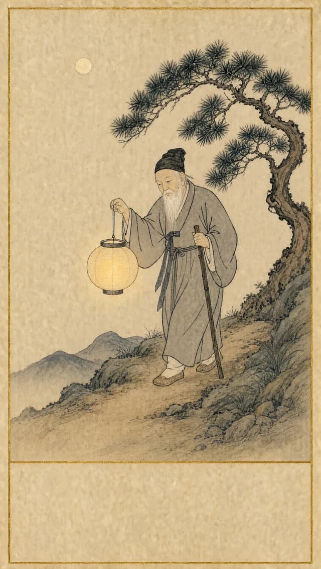 은둔자 타로 카드