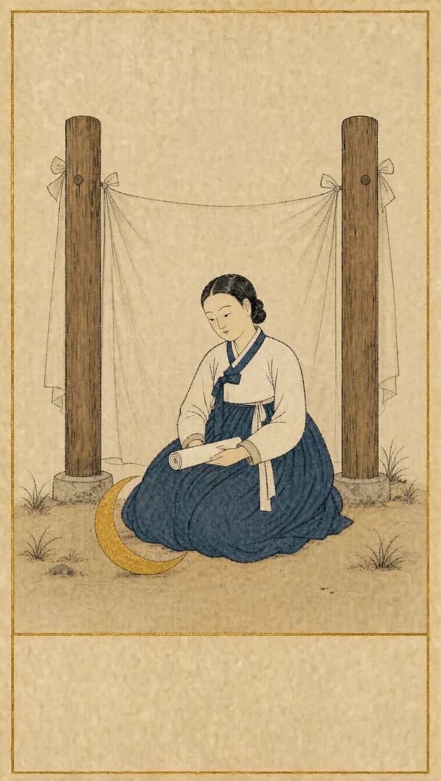 여사제 타로 카드