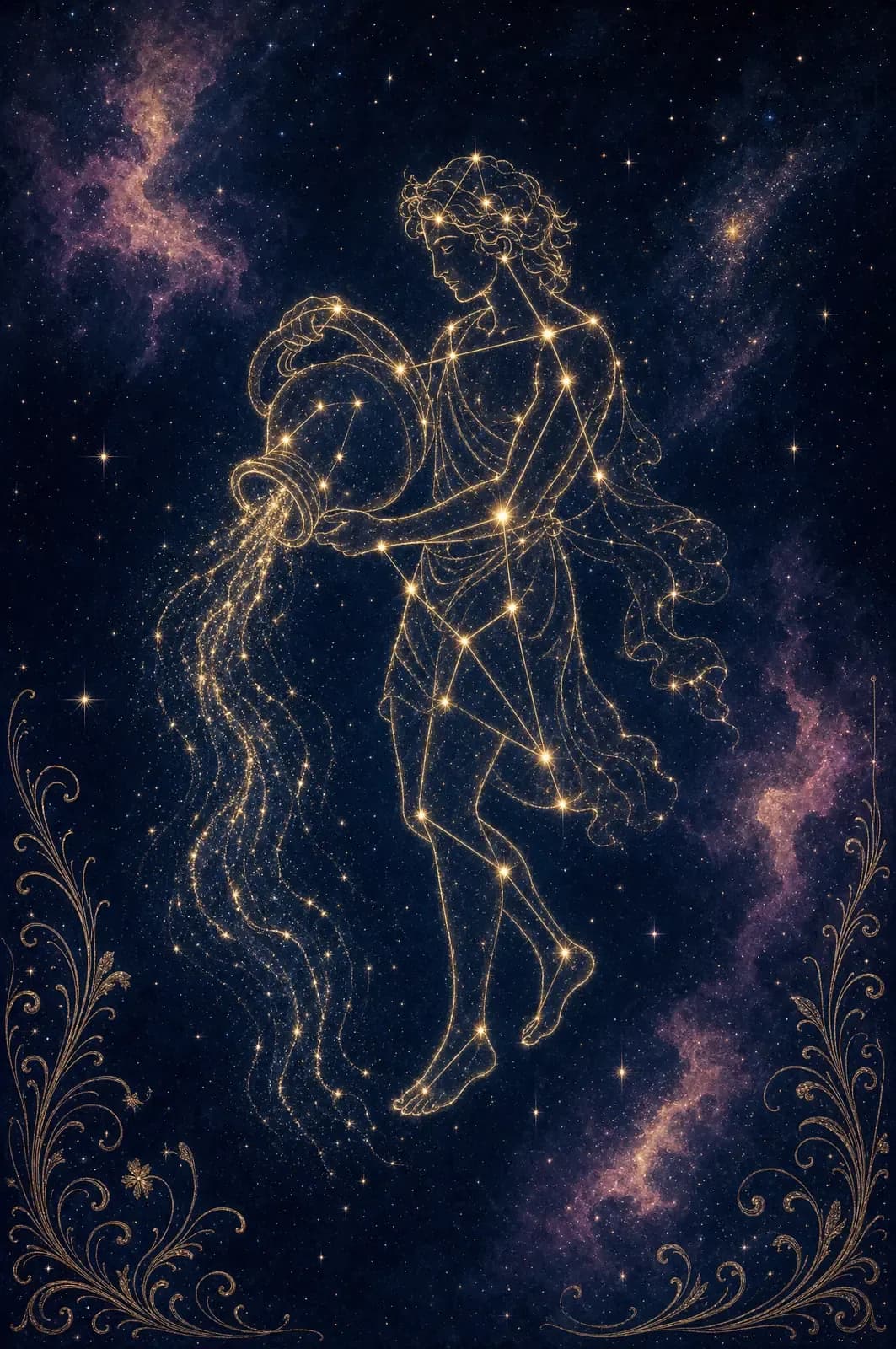 Aquarius constellation art