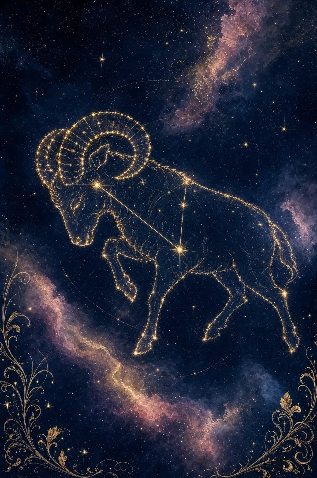 Aries constellation art