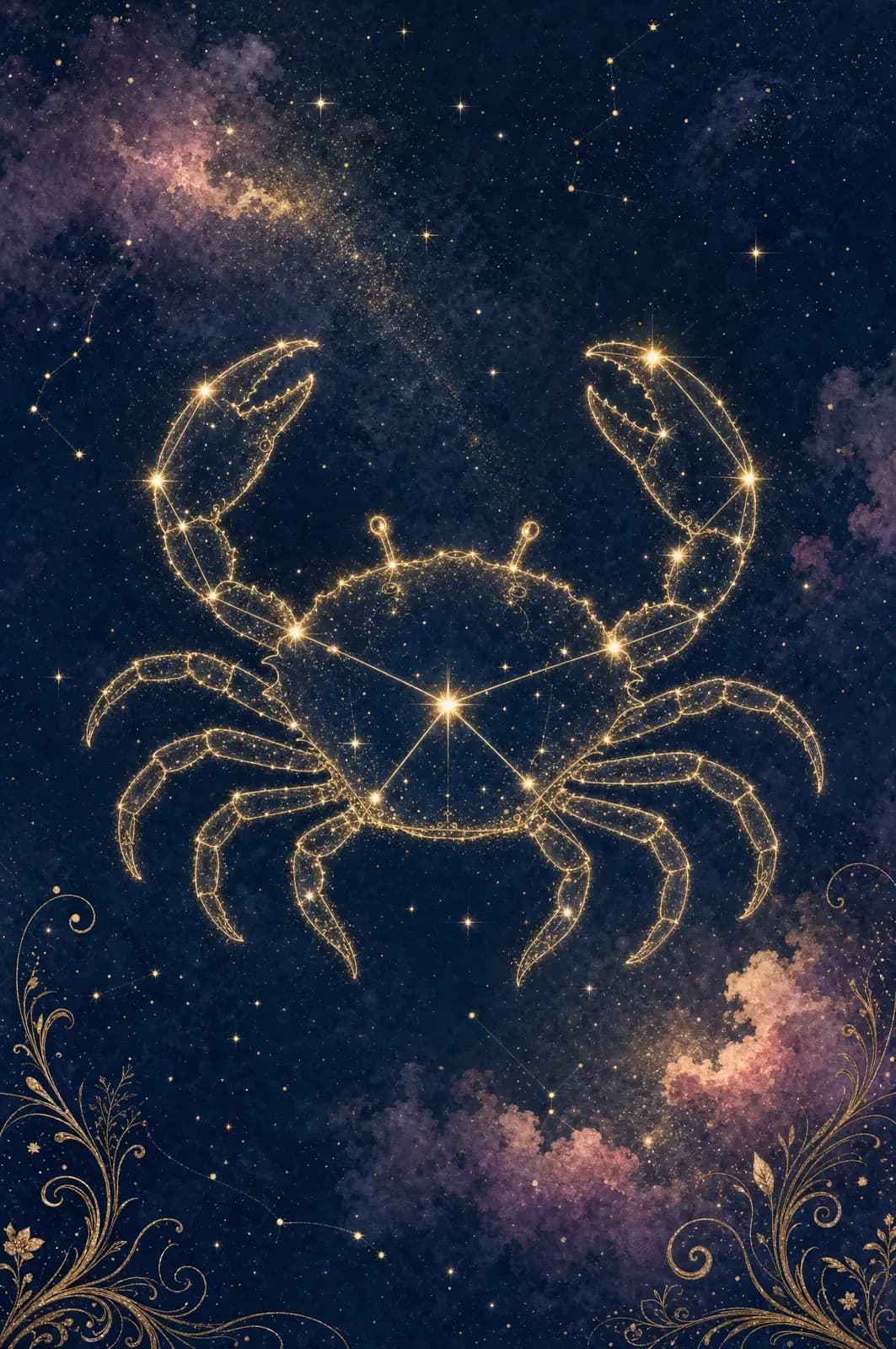 Cancer constellation art