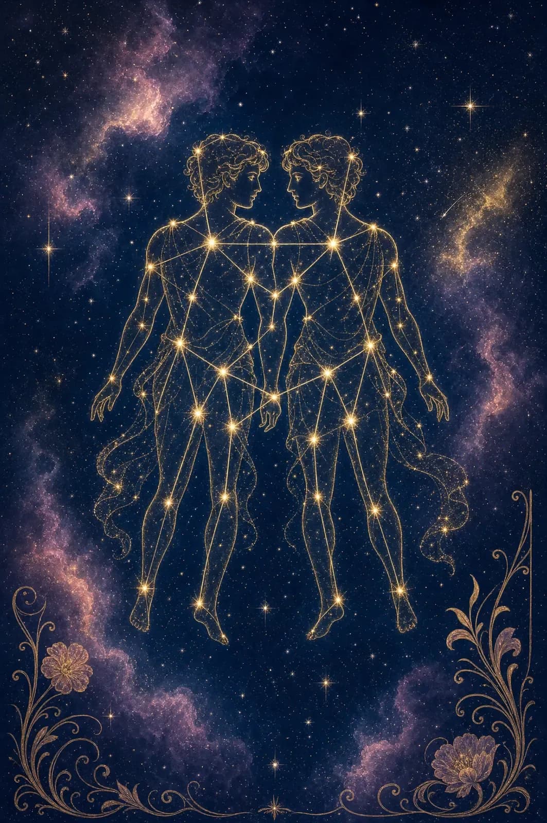 Gemini constellation art