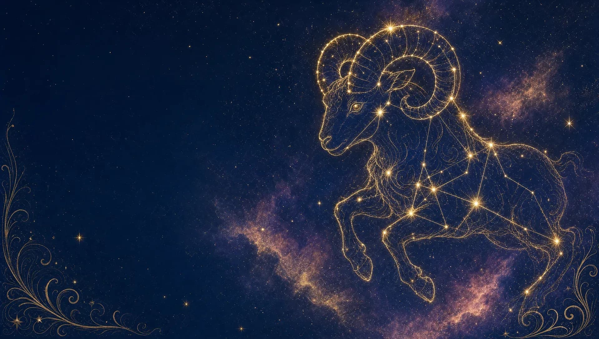 Aries constellation art