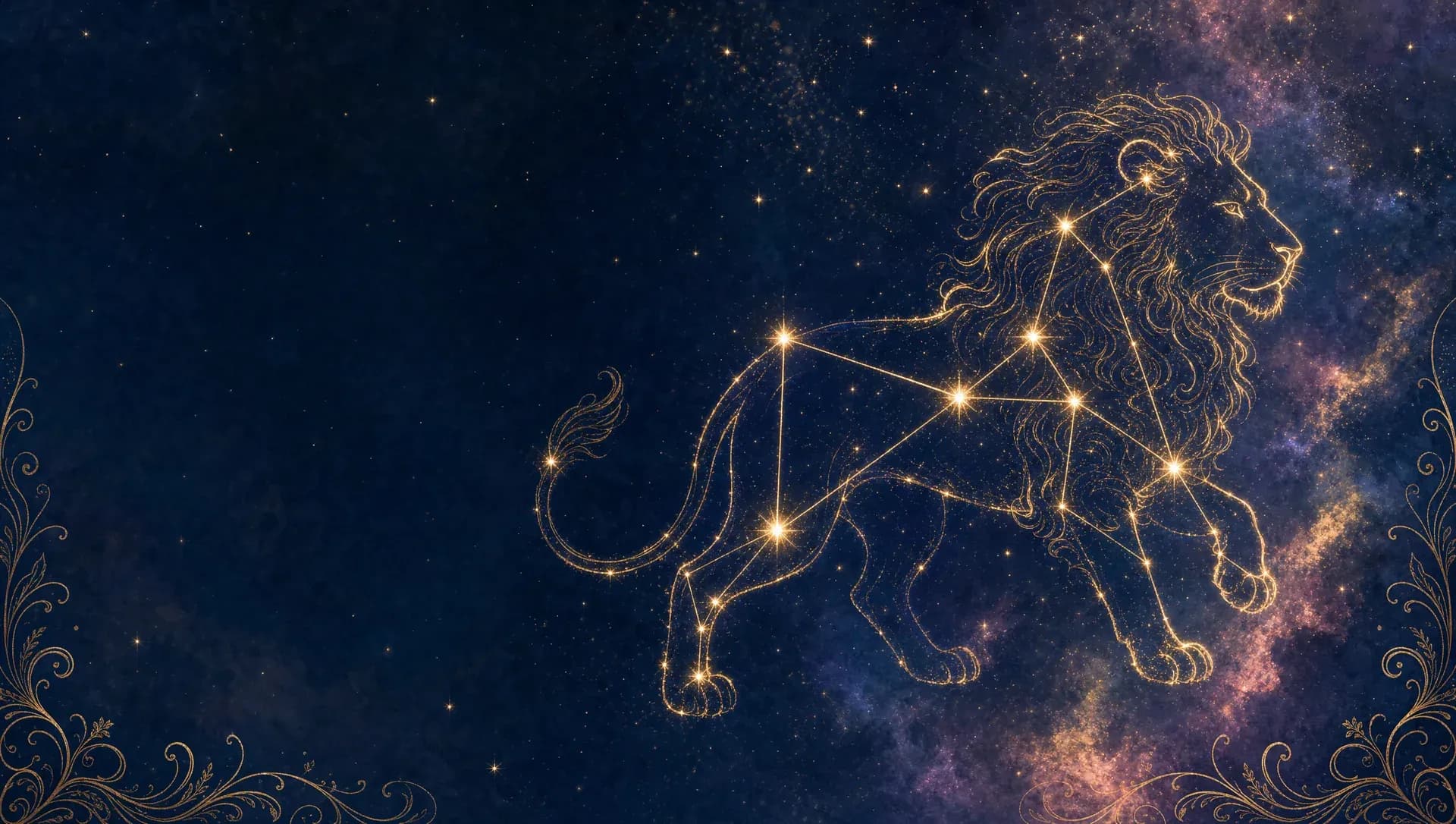 Leo constellation art