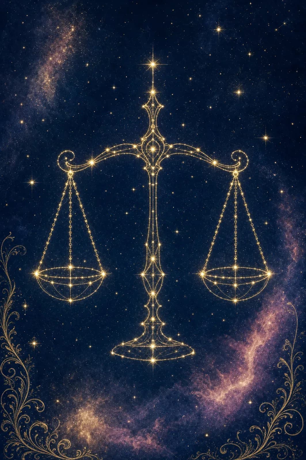 Libra constellation art