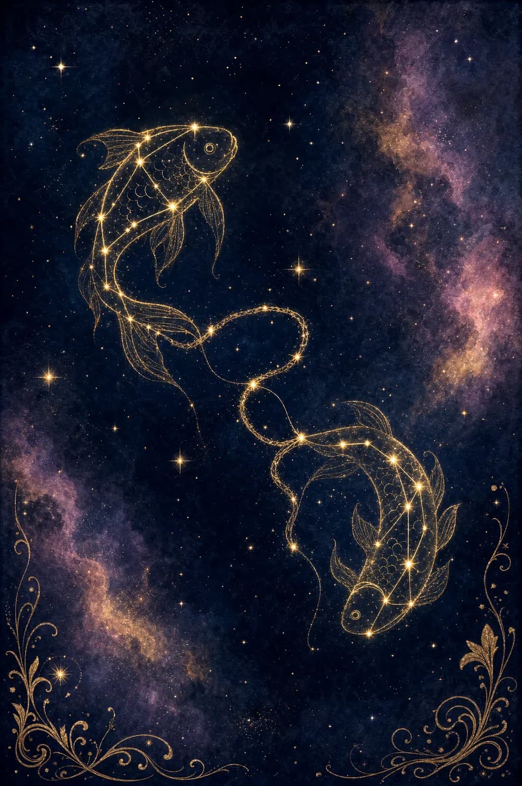 Pisces constellation art