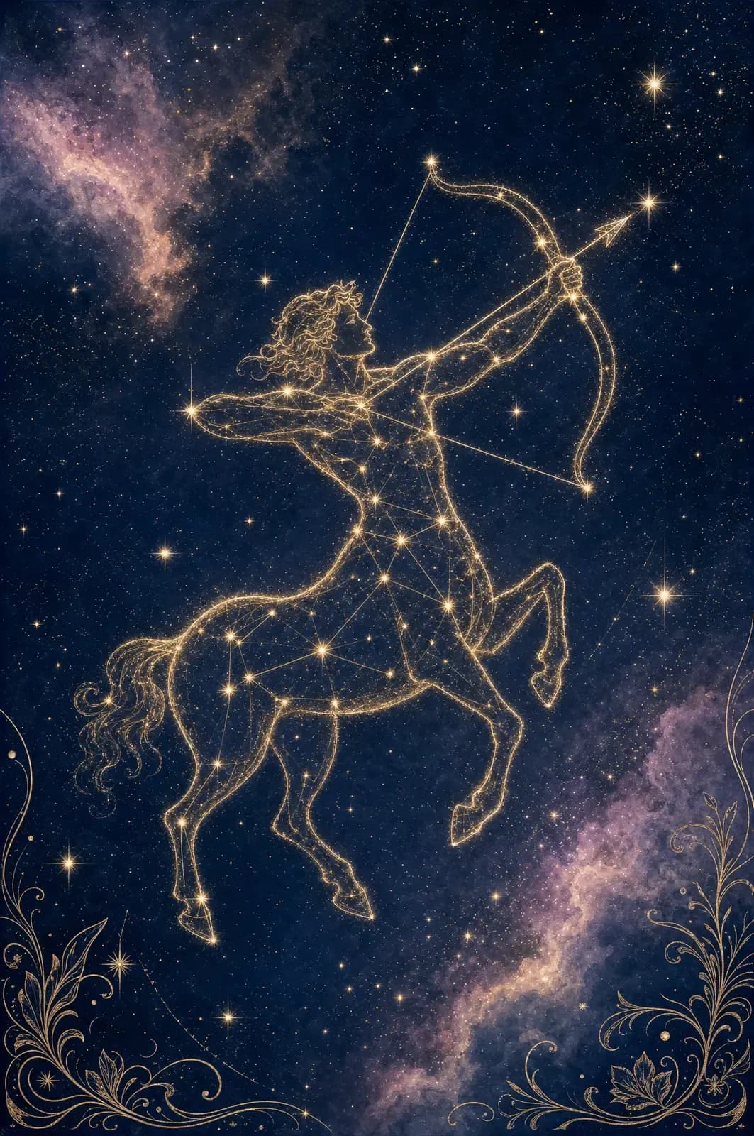 Sagittarius constellation art