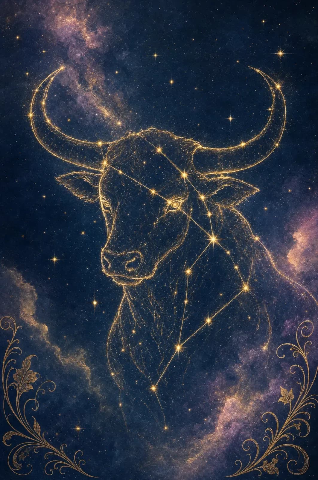 Taurus constellation art