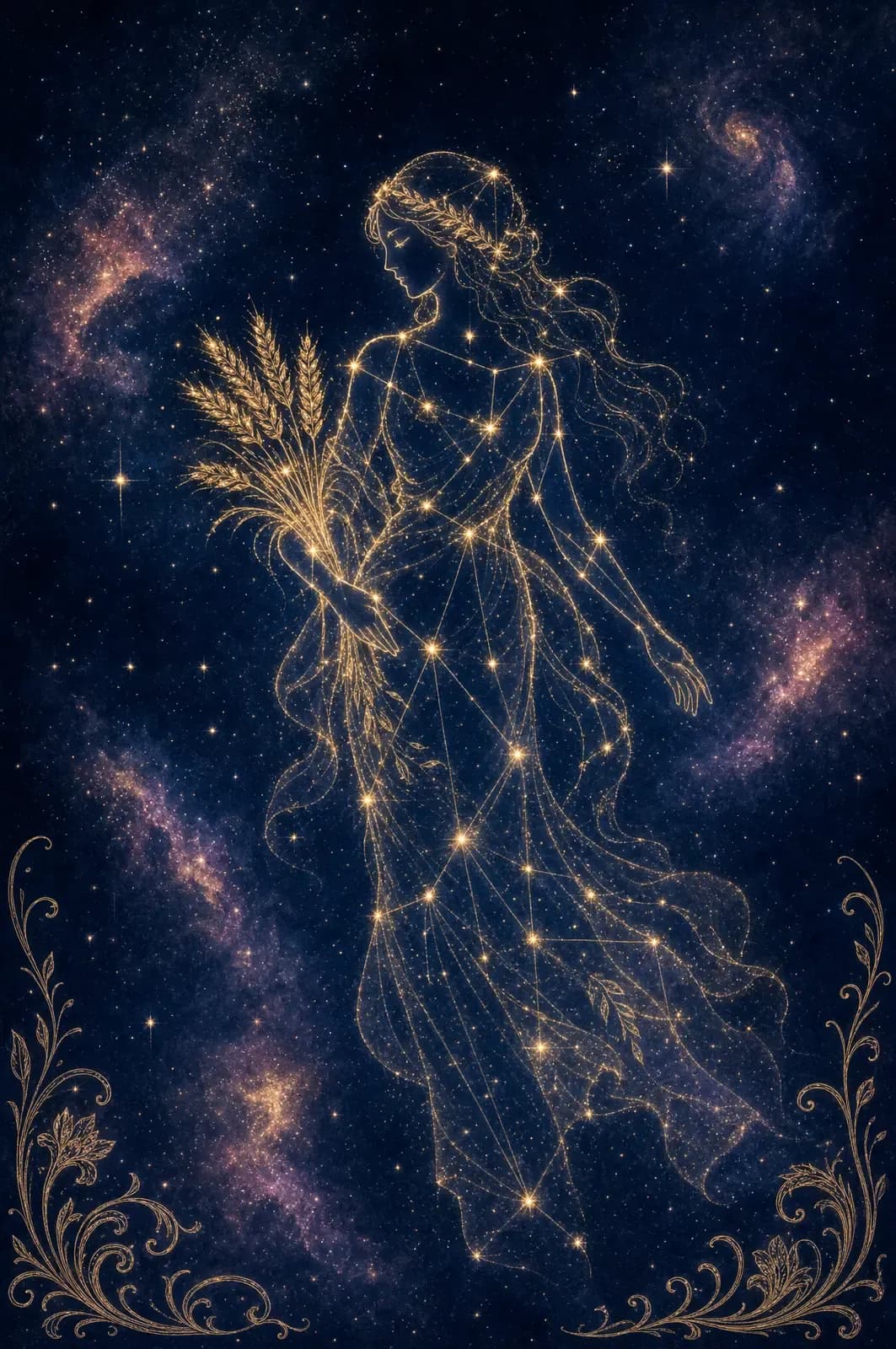 Virgo constellation art