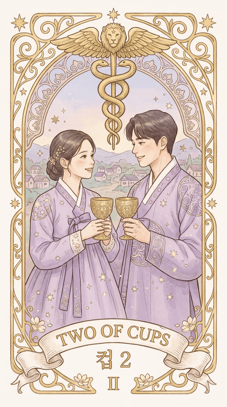 컵 2 타로 카드